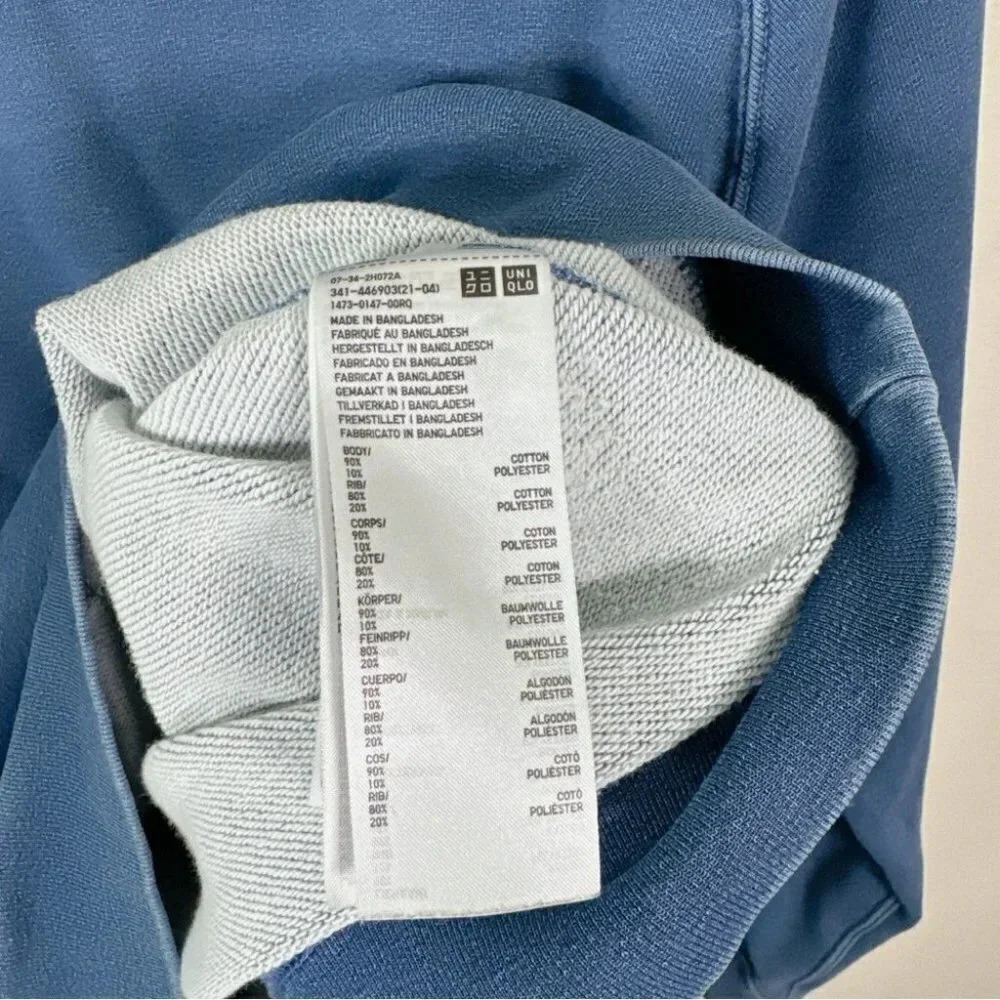 Uniqlo Womens Size Medium Crew Neck Indigo  Dye Sweatshirt - Picture 11 of 14